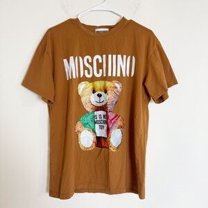 Moschino this is not a moschino toy logo short sleeve tee shirt
